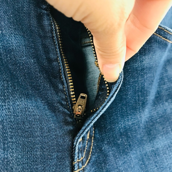 Madewell High Rise Blue Jeans Flared - Picture 6 of 8